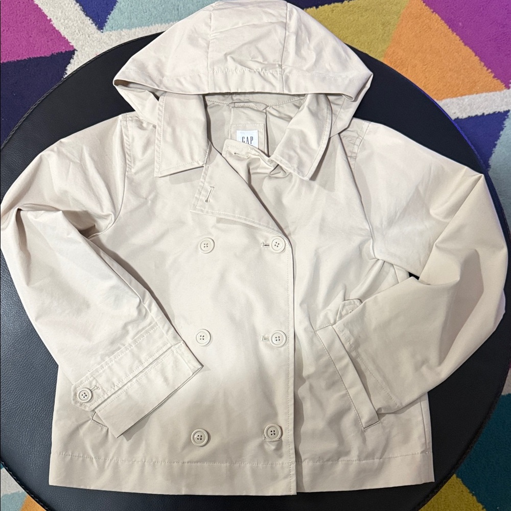 GAP Women's Tan Hooded Trench Coat